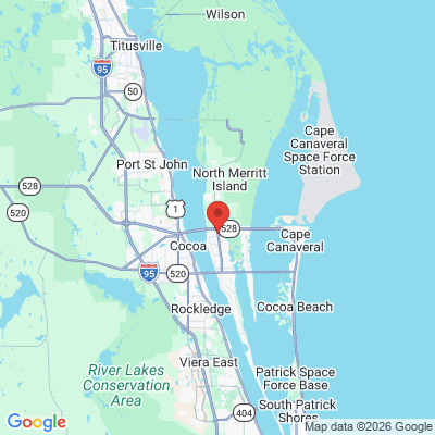 Map to  office in Merritt Island, FL