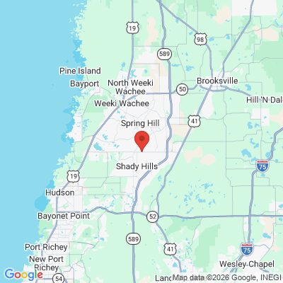 Map to  office in Spring Hill, FL