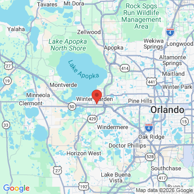 Map to  office in Winter Garden, FL