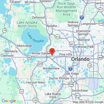Map to  office in Ocoee, FL