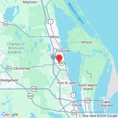 Map to  office in Titusville, FL