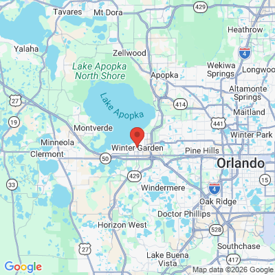 Map to  office in Winter Garden, FL