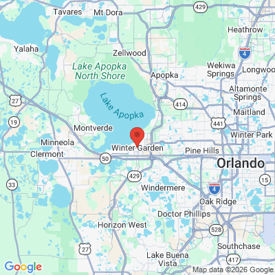 Map to  office in Winter Garden, FL