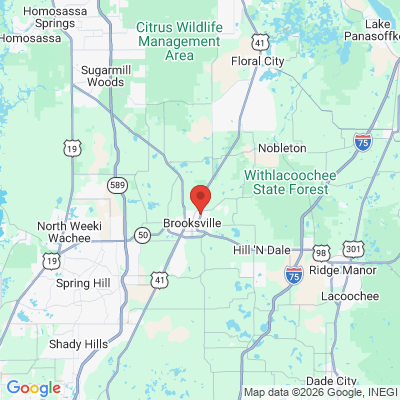 Map to  office in Brooksville, FL