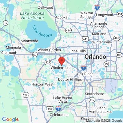 Map to  office in Windermere, FL