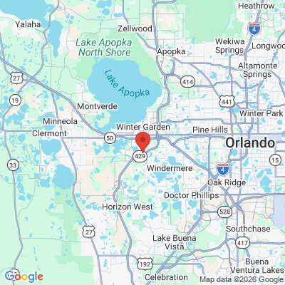 Map to  office in Winter Garden, FL