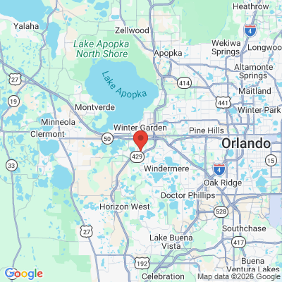 Map to  office in Winter Garden, FL