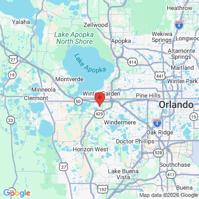 Map to  office in Winter Garden, FL