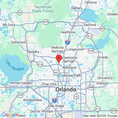 Map to  office in Altamonte Springs, FL