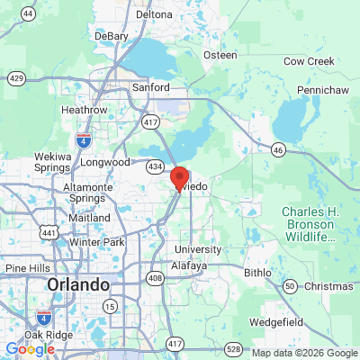 Map to  office in Oviedo, FL
