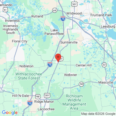 Map to  office in Bushnell, FL
