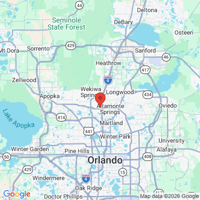 Map to  office in Altamonte Springs, FL