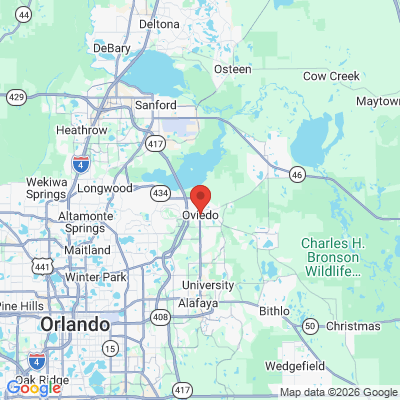 Map to  office in Oviedo, FL