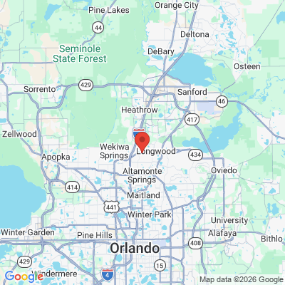 Map to  office in Longwood, FL