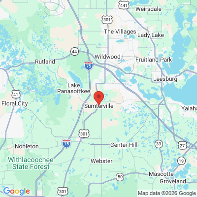 Map to  office in Sumterville, FL