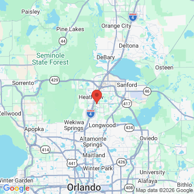 Map to  office in Lake Mary, FL