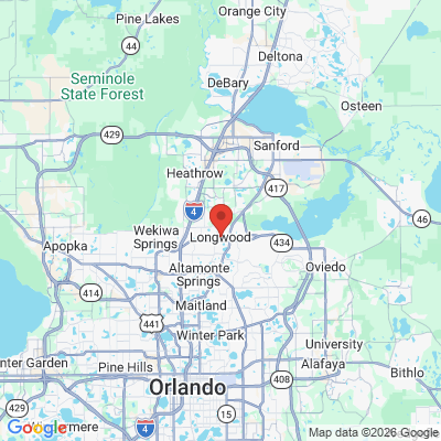 Map to  office in Longwood, FL