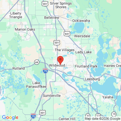 Map to  office in Wildwood, FL