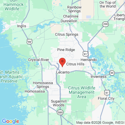Map to  office in Lecanto, FL
