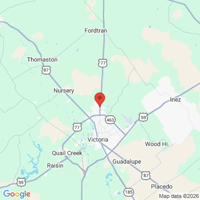 Map to  office in Victoria, TX
