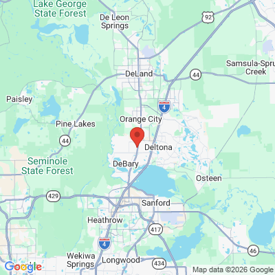Map to  office in De Bary, FL