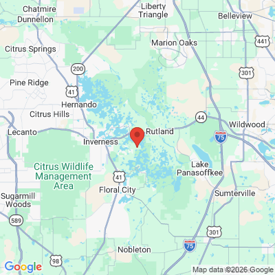 Map to  office in Inverness, FL