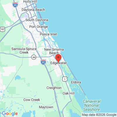 Map to  office in Edgewater, FL