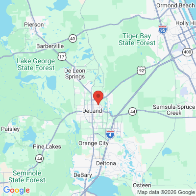 Map to  office in De Land, FL