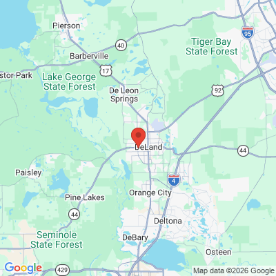Map to  office in De Land, FL
