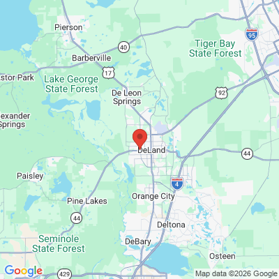 Map to  office in De Land, FL