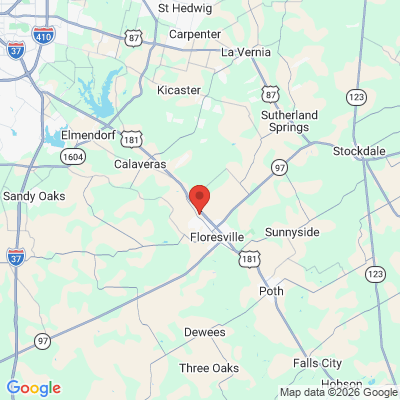 Map to  office in Floresville, TX