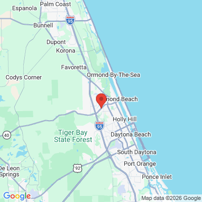 Map to  office in Ormond Beach, FL