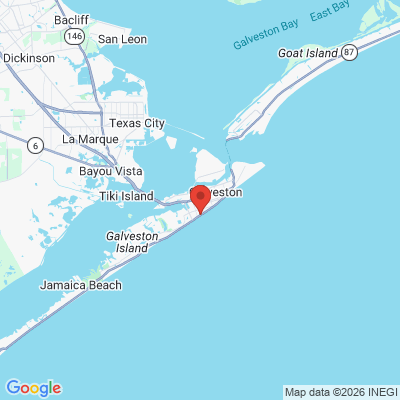 Map to  office in Galveston, TX