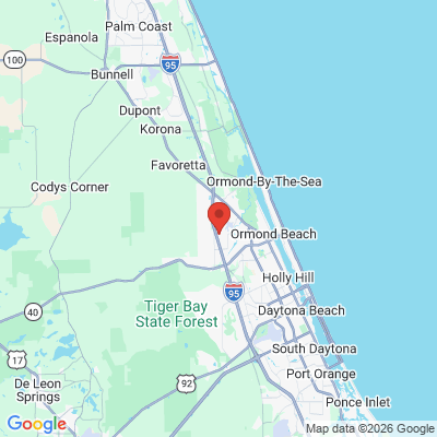 Map to  office in Ormond Beach, FL