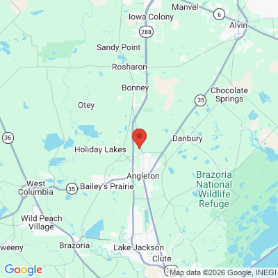 Map to  office in Angleton, TX