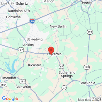 Map to La Vernia Dental office in La Vernia, TX