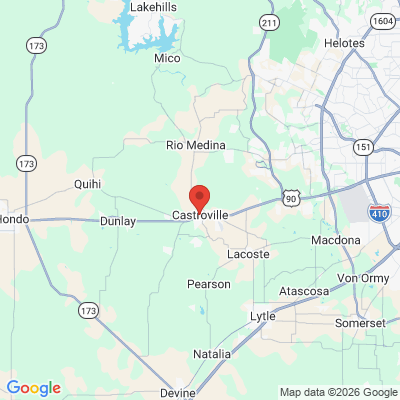 Map to  office in Castroville, TX