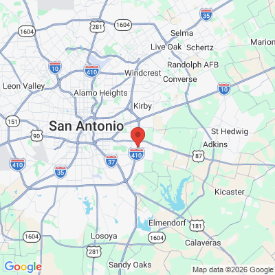 Map to  office in San Antonio, TX