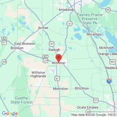 Map to  office in Williston, FL