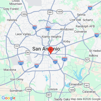 Map to  office in San Antonio, TX