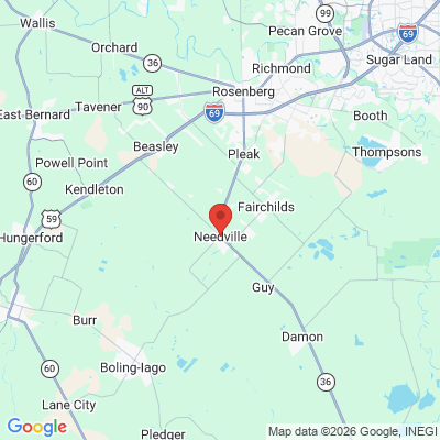 Map to  office in Needville, TX