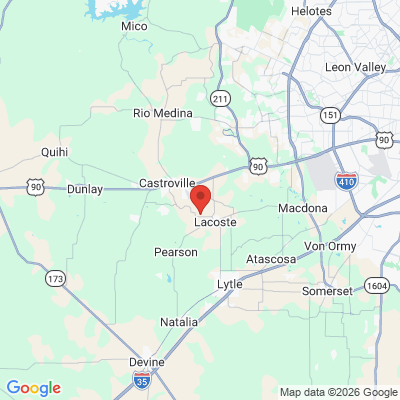 Map to  office in La Coste, TX