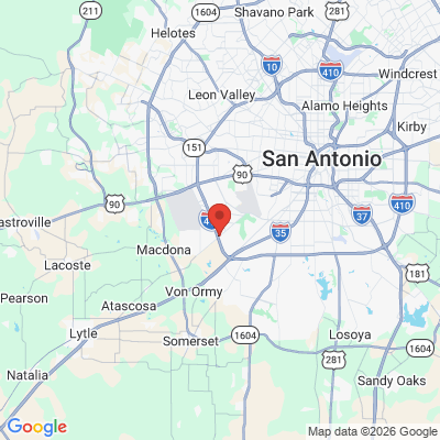 Map to  office in San Antonio, TX
