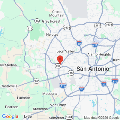 Map to  office in San Antonio, TX