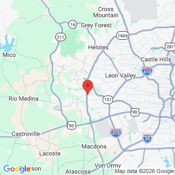 Map to Calm Spring Dental office in San Antonio, TX