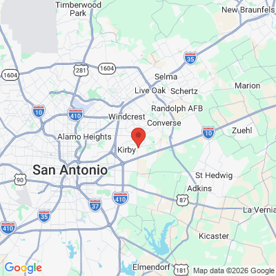 Map to  office in Converse, TX