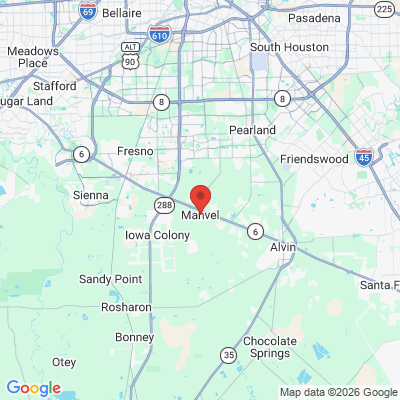 Map to  office in Manvel, TX