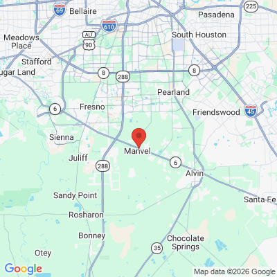 Map to  office in Manvel, TX