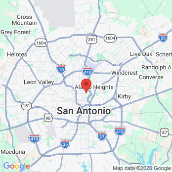 Map to Olmos Park Cosmetic Dentistry office in San Antonio, TX