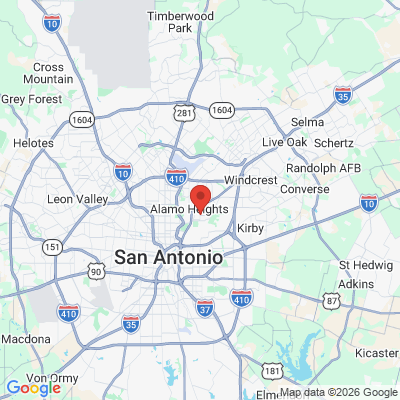 Map to  office in Terrell Hills, TX